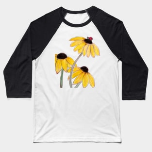 Black-eyed Susan Baseball T-Shirt